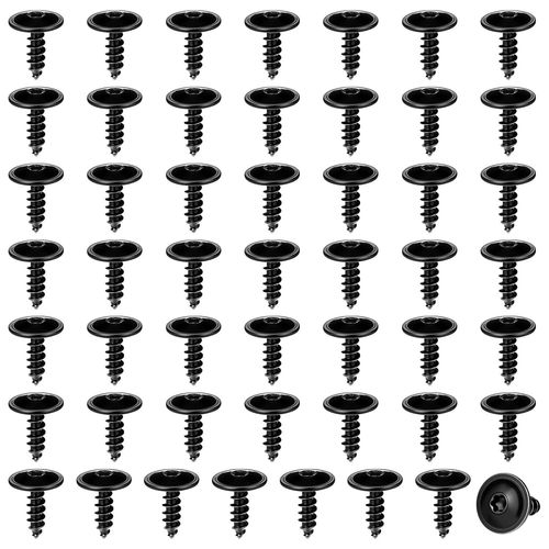Checarzhn--No1-Lot De 50 Vis  Tle Torx Auto-Taraudeuses M5 X 16 Mm En Acier Inoxydable Noir Pour Pare-Chocs De Voiture, Arcs De Roue