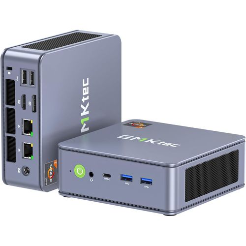 CHECARZHN--NO1-Mini-Pc 5825U, M5 Plus Dual Lan 2,5G Desktop-Computer, Amd Ryzen 7 5825U (8 Core/16 Threads 4,50 Ghz), 16 Gb Ram Ddr4 + 512 Gb Pcie-Ssd, Wifi 6, Usb 3.2, Usb-C, Bt 5.2, Dp, Hdmi