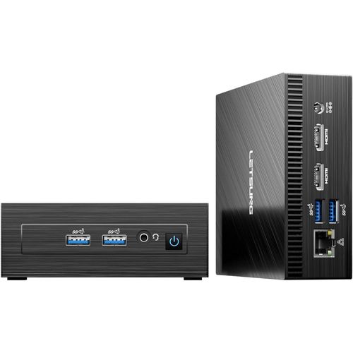 CHECARZHN--NO1-Mini Pc Golite 11, Intel Celeron N4000C (Jusqu' 2,6Ghz), 6Go Lpddr4 128Go M.2 Ssd Mini Pc Windows 11 Pro, Nuc Pc Mini Ordinateur Dual Wifi 5/Bt 4.2/Hdmi, Pour Bureau/tudes/Home