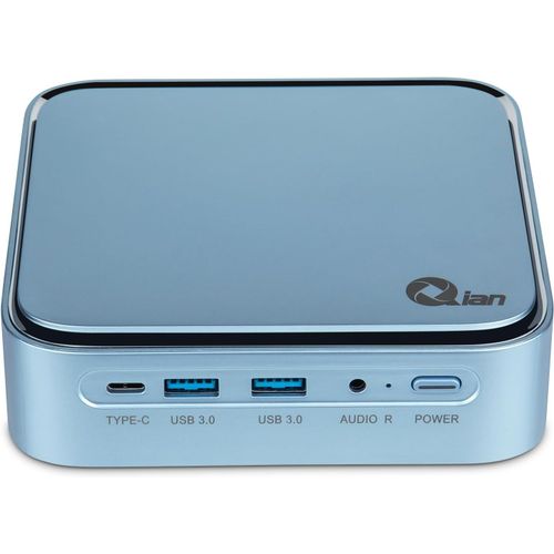 CHECARZHN--NO1-Mini Pc Intel Core I3 1115G4 2 Coeurs Jusqu' 4,1 Ghz | Intel Uhd Graphics | 8Gb Ddr4 3200Mhz | 128Gb Ssd M.2 Nvme Gen3X4 | Wlan Wifi 5 | Lan 1 Gb | Win 11 Pro | (Bleu)