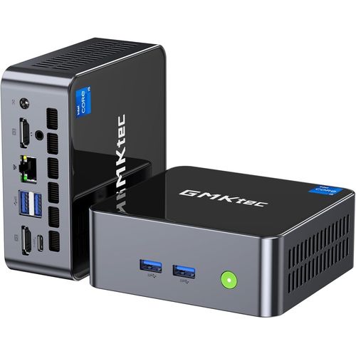 CHECARZHN--NO1-Mini Pc Intel I5-12450H(Turbo 4.4 Ghz) 32Gb Ddr4 1Tb M.2 Nvme Ssd Mini Computers, Usb 3.2, Type-C/Wifi 6, Bt5.2, Rj45 2.5G/ 4K Triple Display Desktop Pc
