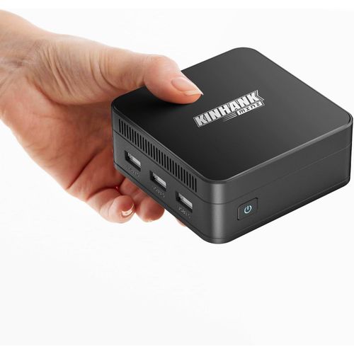 CHECARZHN--NO1-Mini Pc | Intel N100 | 16 Go Lpddr5 | 512 Go Ssd M.2 | Faible Consommation Dnergie | Supporte Triple cran 4K, Double Ethernet 1000M, Usb 3.0/Wifi 6/Bt 5.2 Pour Maison/Bureau/Jeux