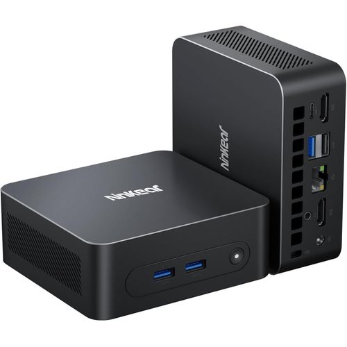 CHECARZHN--NO1-Mini Pc N100, Mini Ordinateur Avec Usb-C, 16Gb Ddr4 Ram 512Gb M.2 Ssd Mini Pc Gaming, Double Affichage 4K, W-11 Hdmi 2.0, Usb 3.0/Wifi 6/Bt 5.2, Convient Pour Le Bureau  Domicile