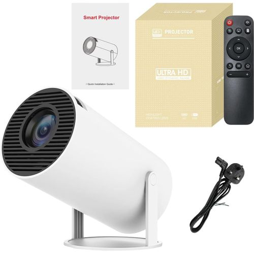 CHECARZHN--NO1-Mini Projecteur, Vidoprojecteur 4K, Full Hd 1080P, Portable, Vidoprojecteur Extrieur, Smart Wifi Bluetooth, Android 11, Correction Automatique Du Trapze (#B Smart)