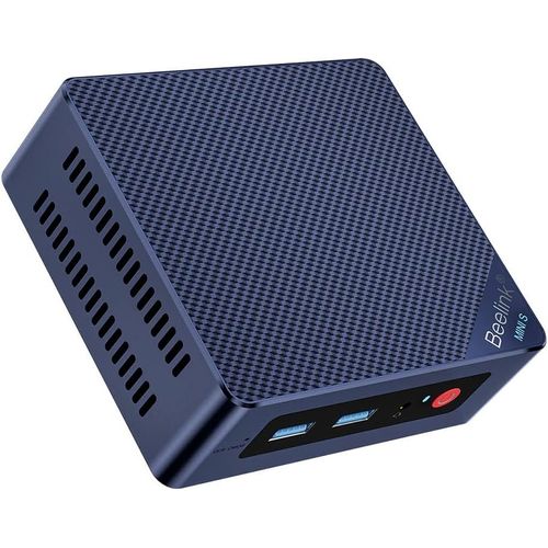 CHECARZHN--NO1-Mini S12 Pro Mini Pc, Mini Ordinateur De Bureau Avec Alder Lake-N N100, 16 Go So-Dimm Ddr4 + 500 Go M.2 2280 Sata3 Ssd, Wifi6, Double Hdmi, Double cran, 1000 Mbps, Bt 5.2