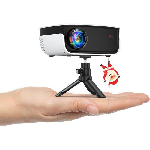 CHECARZHN--NO1-Mini Videoprojecteur, Projecteur Video Portable 1080P, Retroprojecteur Home Cinma 7500L, Auto Keystone, Compatible Avec Ios/Android/Ps5/Firestick/Hdmi/Usb