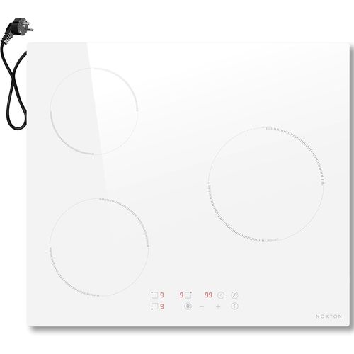 CHECARZHN--NO1-Plaque  Induction, 3 Plaques Blanche, 60 Cm, Encastrable Avec Commande Tactile, Booster, Minuterie, Scurit Enfant, 220 V-240 V, 3500 W, Avec Pr