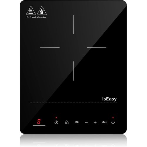 CHECARZHN--NO1-Plaque  Induction Portable, Plaque De Cuisson  Induction 2100W, Table Induction 1 Foyers, Avec Minuterie, Verrou Enfants (Plaque 1 Feux -B)
