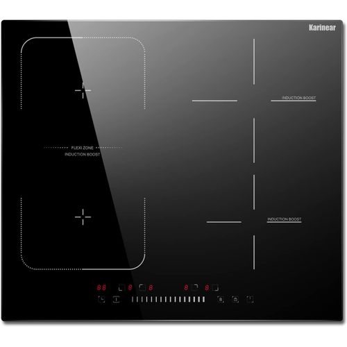 CHECARZHN--NO1-Plaque De Cuisson Induction 60 Cm 7200 W Plaque Induction 4 Feux Encastrable, Avec Commande  Curseur, Fonction Boost, Flexi Zone, Scurit Enfants