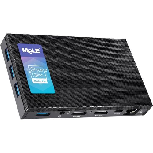 CHECARZHN--NO1-Quieter3Q Mini Pc Celeron N5105 8Gb Ddr4 128Gb Nvme M.2 2280 Ssd,Mini Ordinateur De Bureau Windows 11 Pro, Micro Pc Bureau Sans Ventilateur, Soutien 4K,2,4/5,8 Wifi 6.0, Gigabit Ethern
