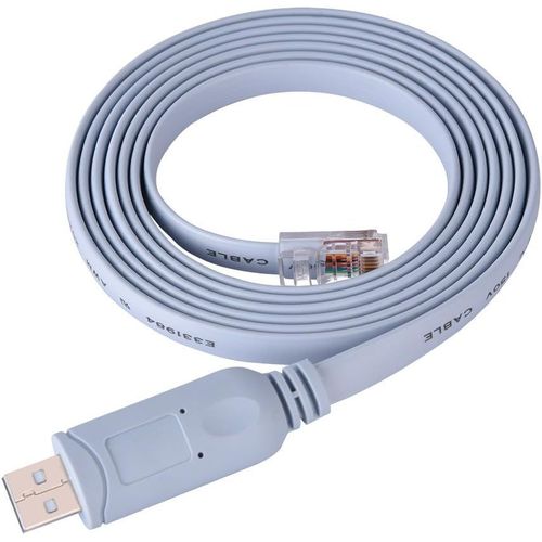 CHECARZHN--NO1-Richer-R Cble Usb Vers Rj45, Cble Plat Usb2.0 Mle Vers Rj45 Mle Cat5 Pour Console Cisco Pour Routeurs Commutateurs Pour Routeurs Cisco (Cisco), Huawei, Juniper, 3Com, Ruijie Routeurs