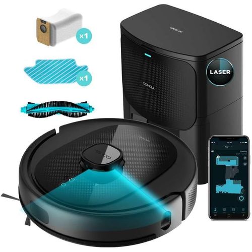 CHECARZHN--NO1-Robot Aspirateur Conga 8290 Immortal Ultra Power Home Genesis. Itech Laser Eye, 7000 Pa, 280 M2, Plan De Pice, 10 Modes, Zone Rglemente, Srubbing, Surface Totale, Sac 3 L, Application