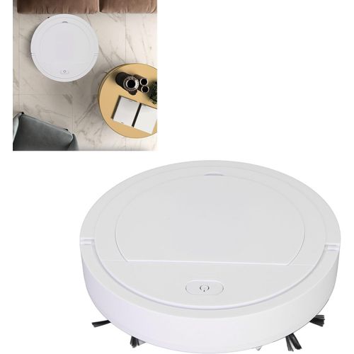 CHECARZHN--NO1-Robot De Nettoyage De Sol 3.7V, Aspirateur Automatique, Chargement Usb, Ultra Fin, 3 En 1, Robot De Balayage Intelligent, Blanc, Pour La Maison