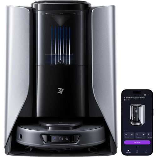 CHECARZHN--NO1-S10 Ultra Robot Aspirateur Laveur, Avec Systme Waterrecycle, Aspiration De 13000 Pa, Rouleau Serpillre Extensible Et Auto-Nettoyant, Lavage & Auto-Schage Du Mop, Auto-Vidange & Remplis