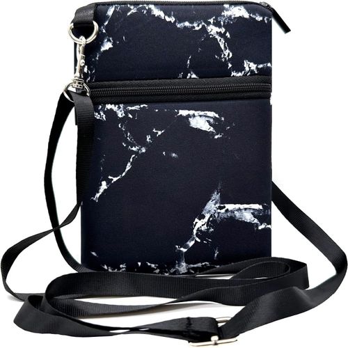 Checarzhn--No1-Sac Pour Tlphone Portable  Petit Sac  Bandoulire Mignon Pour Femme Avec Bandoulire Pour Iphone X/Xr/8/8 Plus/7/7 Plus Et Samsung, Noir , Small