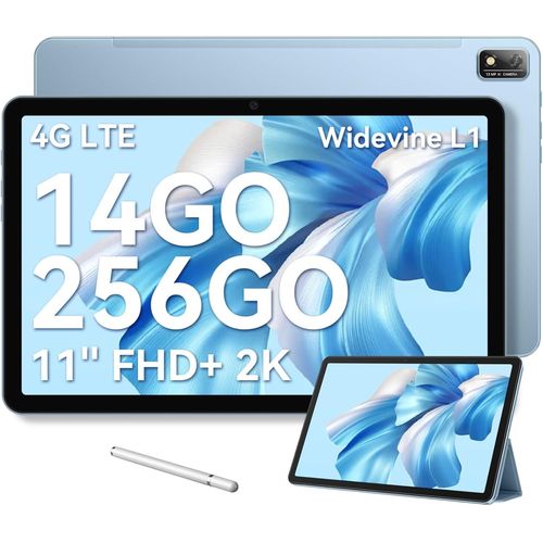 CHECARZHN--NO1-Tab 16 Tablette Pc Android 12 Tactile 11 Pouces 4G Lte+5G Wifi Pour Gaming,14Go+256Go/Tf 1To/7680Mah/13+8Mp/Octa-Core/Face Id/Tv/Gms/Pc Mode/Gps/Avec Stylet Capacitif