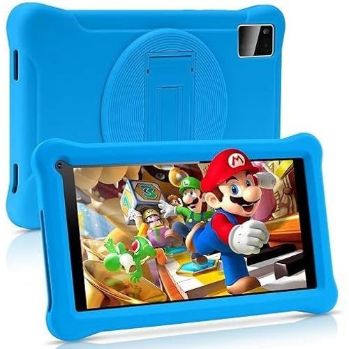 CHECARZHN--NO1-Tablette Enfants 7 Pouces Android 13 Tablette Avec Gms Certified,83+5Gb Ram 64Gb Rom (Tf Card 128Gb),Applications Pr-Install, Wifi Contrle Parental Tablette ducative Avec Kid-Proof tu