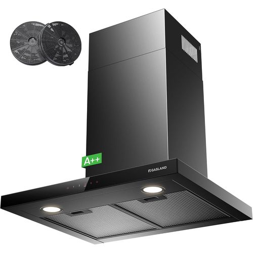 CHECARZHN--NO1-Tr60Bs A++ Hotte Aspirante 60Cm Umluft, Hotte Murale 881M/H Commande Tactile 4 Niveaux Incl. Booster Extraction Montage Murale Avec Filtre  Charbon Actif 176