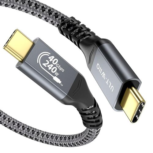CHECARZHN--NO1-Usb4 240W/8K Cble Usb C Vers Usb C Compatible Avec Thunderbolt 4/3, Cable Usb C Vers Usb C Charge Rapide & 40Gbps Transmission Pour Iphone 15 Pro, Samsung, Macbook Pro, , Lg, Hub.(1,5M)