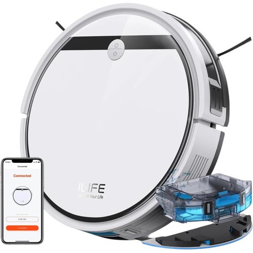 CHECARZHN--NO1-V3X Aspirateur Robotique Et Serpillre, Forte Aspiration, Nettoyage De  Rouleaux, Nettoyage Multi-Sols, Adapt Aux Poils D'Animaux, Wi-Fi Et Gh, Alexa, Auto Carpet Boost, Nettoie Jusqu'