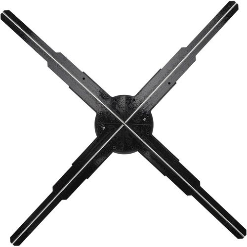 CHECARZHN--NO1-Ventilateur D'Hologramme 3D, Projecteur D'Hologramme 3D De 17,7 Pouces Avec 510 Perles De Lumire Led, Machine De Publicit D'cran De Ventilateur Led  4 Pales (Pr Ue)