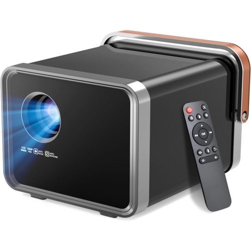 CHECARZHN--NO1-Vidoprojecteur 4K, Autofocus/Keystone Mini Projecteur Intelligent,Bluetooth Pour La Maison/L'Extrieur,Natif 1080P 400 Ansi,Wifi 6,Projecteur Portable 16000 Lumens Et Zoom Et Pour Tl