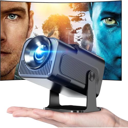 CHECARZHN--NO1-Vidoprojecteur 4K Avec Wifi Et Bluetooth, Mini Projecteur  Courte Distance Avec Correction Automatique Du Trapze Et Rotation  270, Smart Projecteur Android, Idal Pour Films, Noir