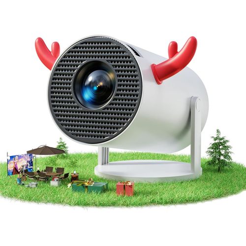 CHECARZHN--NO1-Vidoprojecteur App Intgre 4K 1080P, 2025 Rtroprojecteur Android 11, Mini Projecteur 270 Rotation Auto Keystone, Kids App Et Contrleur De Jeu, Wifi Bluetooth Android Tv