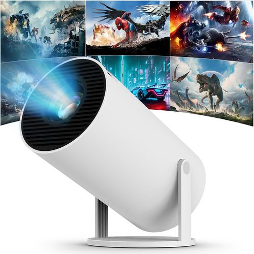 CHECARZHN--NO1-Videoprojecteur Portable Exterieur Retroprojecteur Compatible Usb/Hdmi/Tv/Ordinateurs Portables Mini Projecteur Wifi Bluetooth Intgr Projecteur Video Ultra Courte Focale Rotatif  18