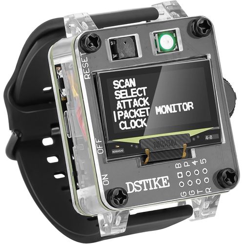 Checarzhn--No1-Wifi Test Tool Deauther Watch Se Esp8266 Carte De Dveloppement Programmable Avec Buzzer Affichage Oled Batterie 500mah Intgre Pour Node Mcu Arduino