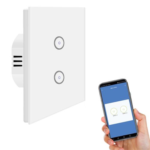 Checarzhn--No1-Zigbee - Interrupteur Intelligent  2 Vitesses - 10 A - Fonctionne Avec La Tlcommande Alexa Home - Ncessaire - Hub En Fil Neutre - Certifi Ce Reach - Blanc (1 Paquet)