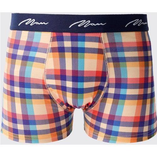 Check Printed Boxers Homme - Multicolore - Xl, Multicolore