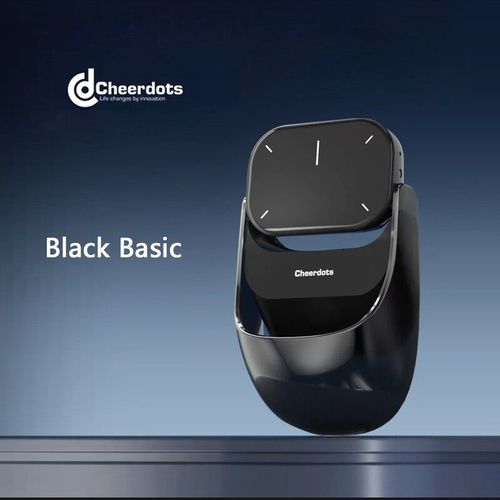 Cheerdots-Souris Laser Tactile Tout-En-Un,Avec 2 Poignes Amovibles,Sans Fil,Bluetooth,Mobile,Prsentateur,Tlcommande,Pc Personalis - Type Black Basic