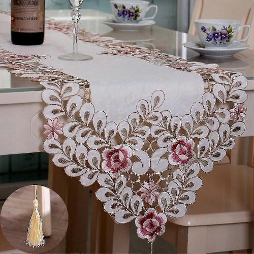 Chemin De Table 40x176cm, Lavable Couverture De Table  Th Dcor Nappe Vintage Chemin De Table Pour La Maison, Banquet - Q36/Yy