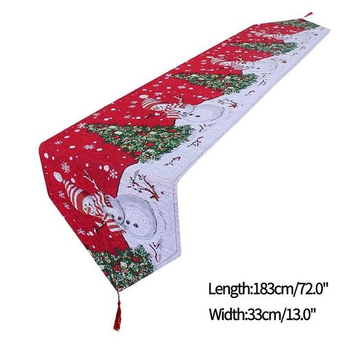 Chemin De Table De Nol, Nappe  Rayures Rouges Et Noires, Couverture De Table Pour Fte  Thme De Mariage, Dcor De Fte Du Nouvel An