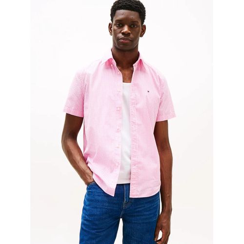 Chemise  Micro-Carreaux En Popeline Flex Flex Poplin Check Ss Rf Shirt/Classic Pink / Check - Xs
