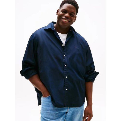Chemise Coupe Standard Plus Th Flex Bt-Flex Poplin Solid Rf Shirt-B/Navy Blue - 5xl