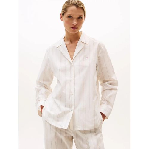 Chemise De Pyjama Dcontracte En Popeline Ls Poplin Shirt (Ext. Sizes)/Multi Colour Thin Stripes - Xs