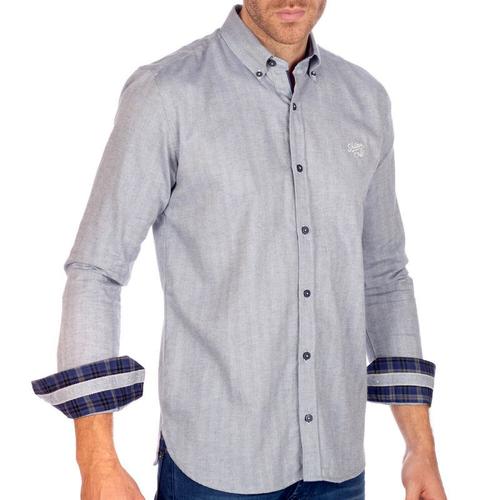 Chemise Flanelle Chevron Ciel