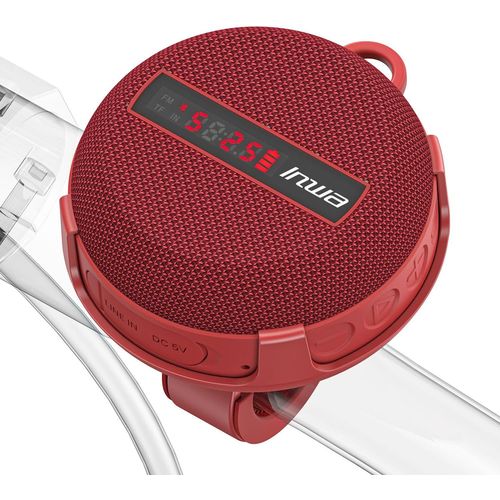ChenQuanSarl-Enceinte Portable Bluetooth, Haut-Parleur Pour Vlo Avec Affichage De Vitesse, Haut-Parleur Sans Fil Avec 480 Minutes De Lecture Super Longue, Micro Intgr, Ip67(Rouge)