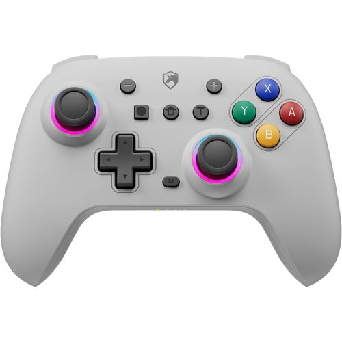Chenquansarl-Manette Switch Gris, 2024 Couleur Rtro Manette Switch Sans Fil Avec Hall Joysticks/Rgb/Macro/Turbo/Vibration/6 Axes, Manette Switch Pro Bluetooth Compatible Avec Switch/Oled/Pc/Adroid/I