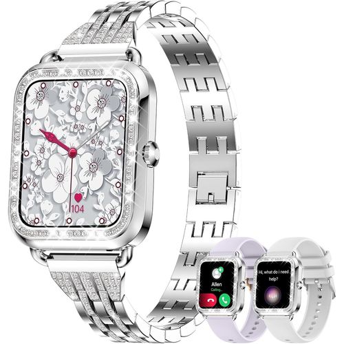 Chenquansarl-Montre Connecte Femme Avec Appel Diamond, 1.29