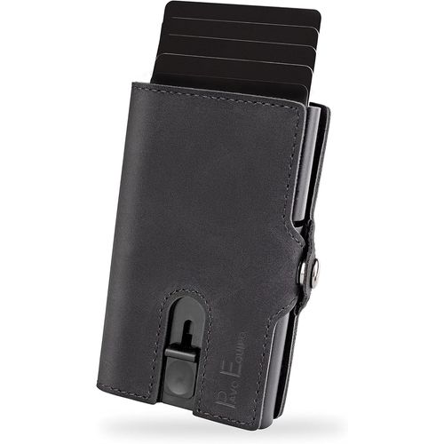 Chenquansarl-Slim Wallet | Slim Wallet Avec Compartiment  Monnaie | tui Pour Cartes | tui Pour Cartes Avec Clip Pour Argent Et Compartiment  Monnaie | Portefeuille | Protection Rfid | Mini