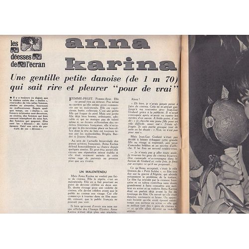 Chez Nous N 33 Anna Karina 4 Pages / Les Poupees Folkloriques 2 Pages / Pierre Asso 3 Pages /  33