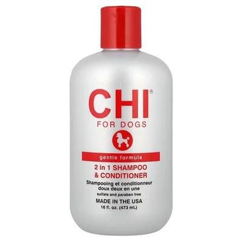 Chi For Dogs, Shampooing Et Aprs-Shampooing 2-En-1, Formule Douce, Pour Chiens, 473 Ml