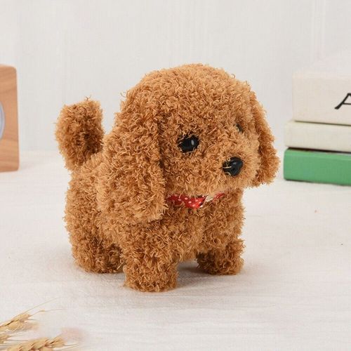Chien robot lectronique marchant, aboyant, remuant la queue, jouet en peluche pour animaux de compagnie, pour enfants aux tats-Unis