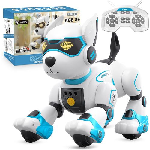 Chien Robot,Jouet Tlcommand Robot Chien Programmable,Rechargeable Pour Enfants,Avec Imitation Animale,Contrle Gestuel,Musique,Danse,Pour Garons Filles