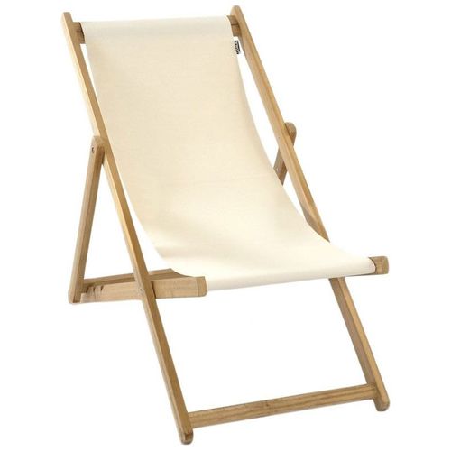 Chilienne Transat Enfant Bois D'eucalyptus Tissu 100% Coton Elvas