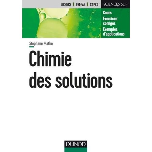 Chimie Des Solutions    Format Grand Format 
