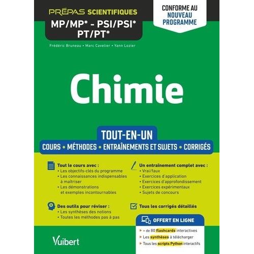 Chimie Mp/Mp* - Psi/Psi* - Pt/Pt* - Exercices Et Sujets Corrigs    Format Non Precis 